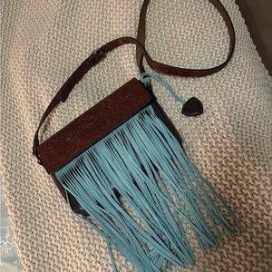 Ariat western fringe crossbody.